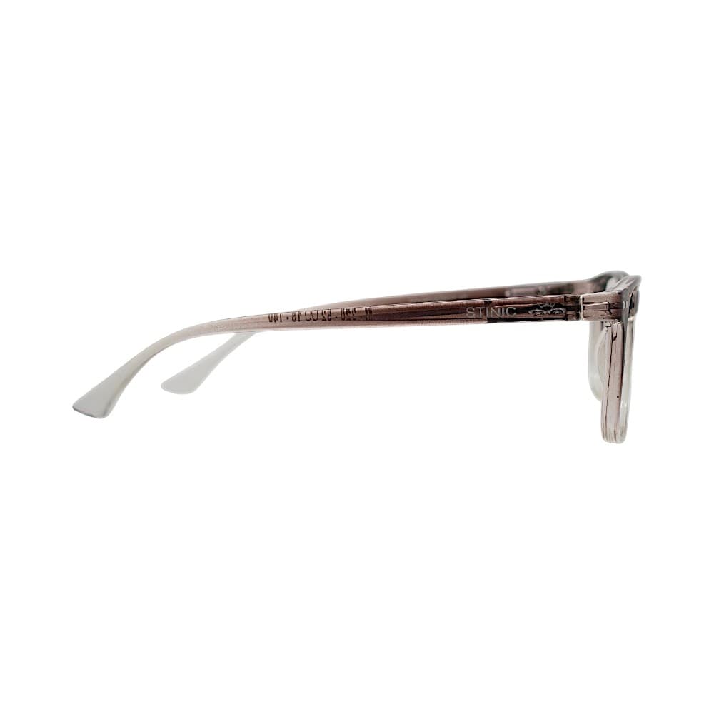 Classic Brown & Transparent Rectangular Full-Rim Frames | Eyeglasses for Men | STINC EYEWEAR