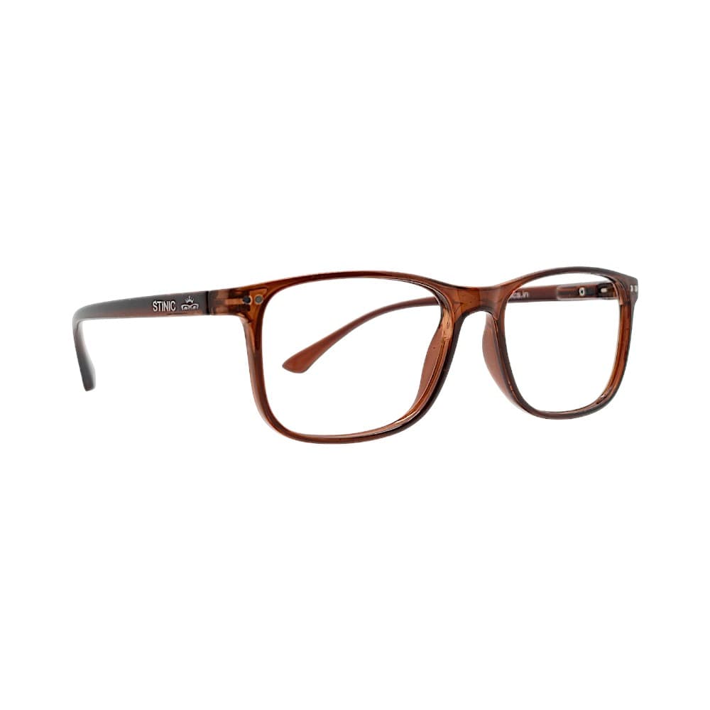 Classic Brown Rectangular Full-Rim Frames | Eyewear Frames or Men | STINIC EYEWEAR