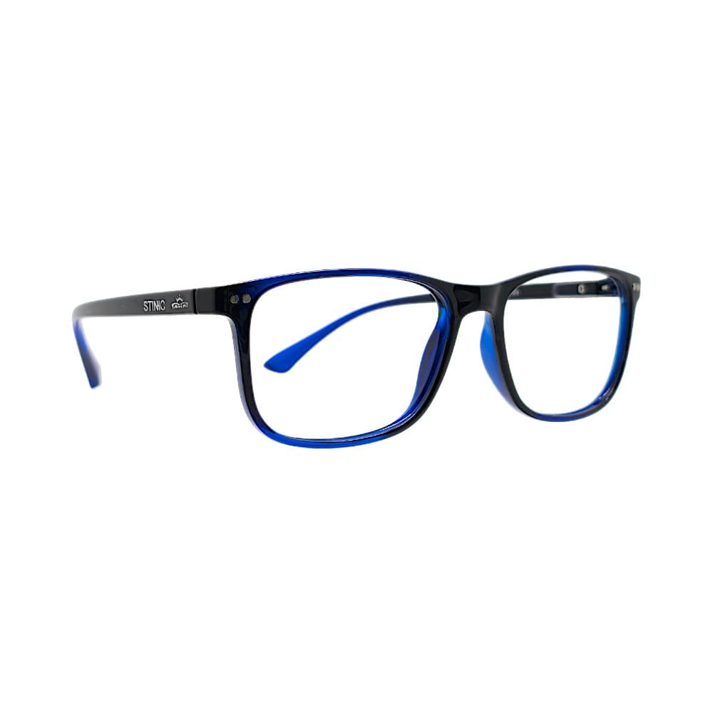 Classic Black & Blue Mix Rectangular Full-Rim Frames | Eyeglasses for Men | STINC EYEWEAR