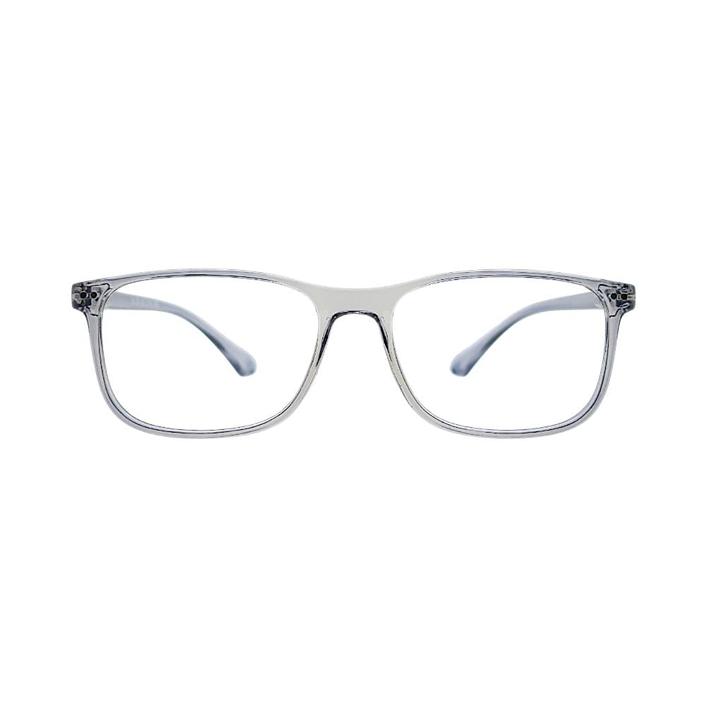 Classic Crystal Dark Grey Rectangular Full-Rim Frames | Eyeglasses for Men | STINIC EYEWEAR