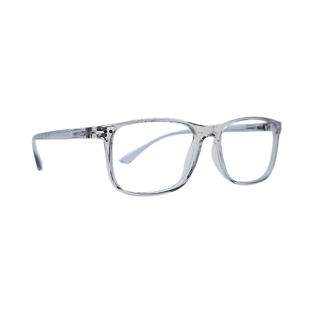 Classic Crystal Dark Grey Rectangular Full-Rim Frames | Eyeglasses for Men | STINIC EYEWEAR