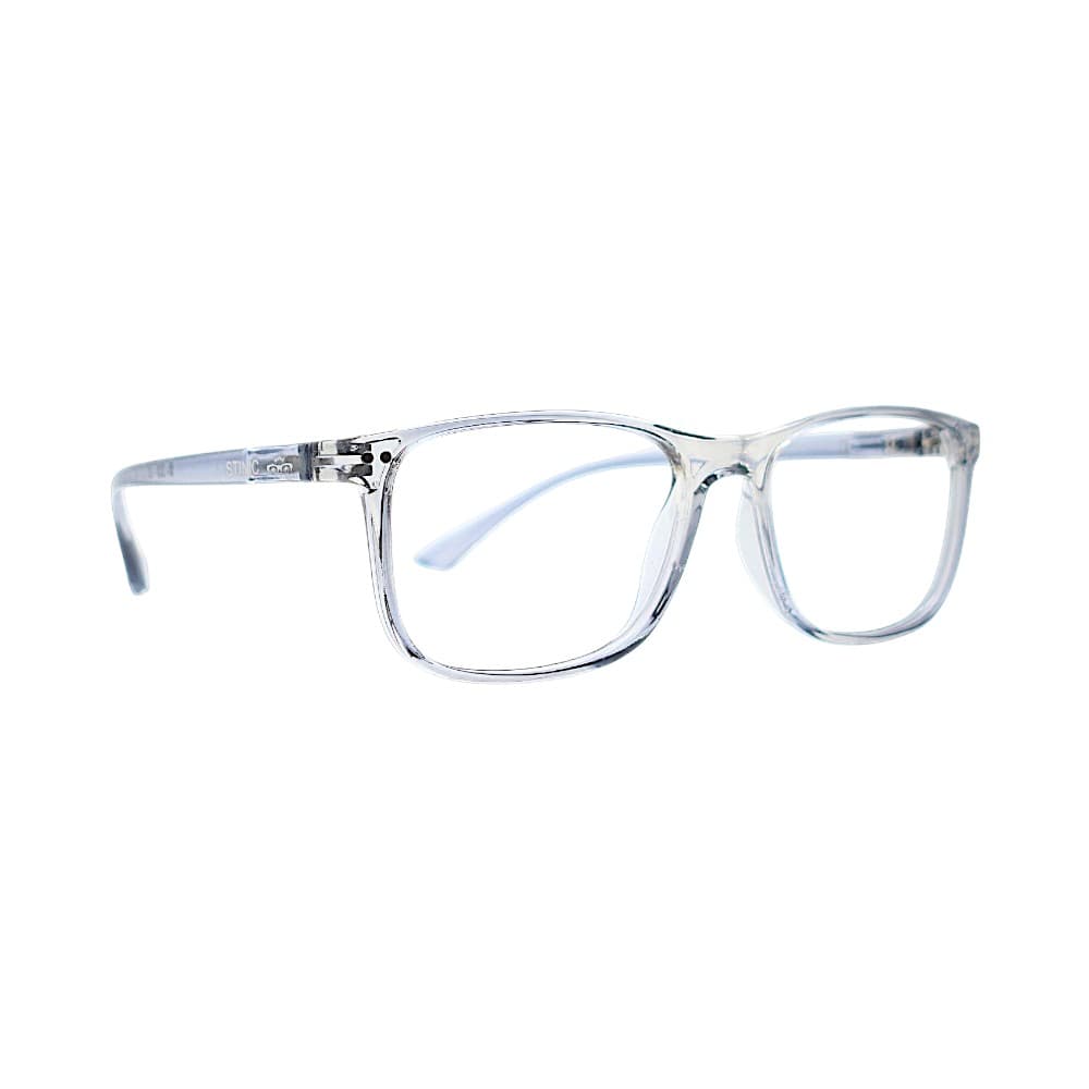 Classic Crystal Grey Rectangular Full-Rim Frames | Eyeglasses for Men | STINIC EYEWEAR