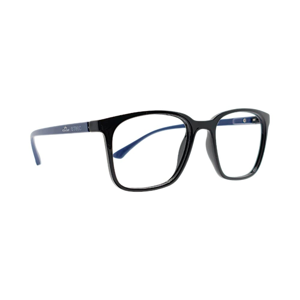 Black & Navy Blue Wayfarer Eyeglasses Frames | Stinic Eyeglasses for Men