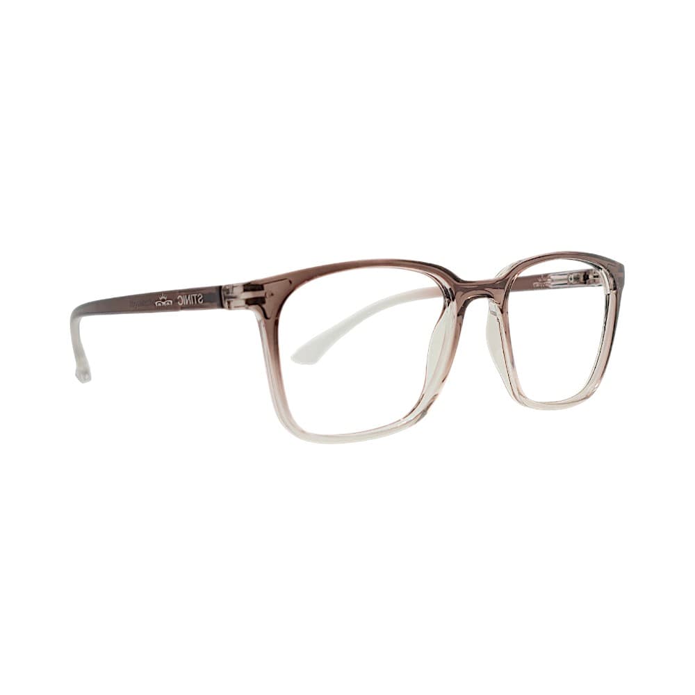 Brown & Transparent Wayfarer Eyewear Frames | Stinic Eyeglasses for Men