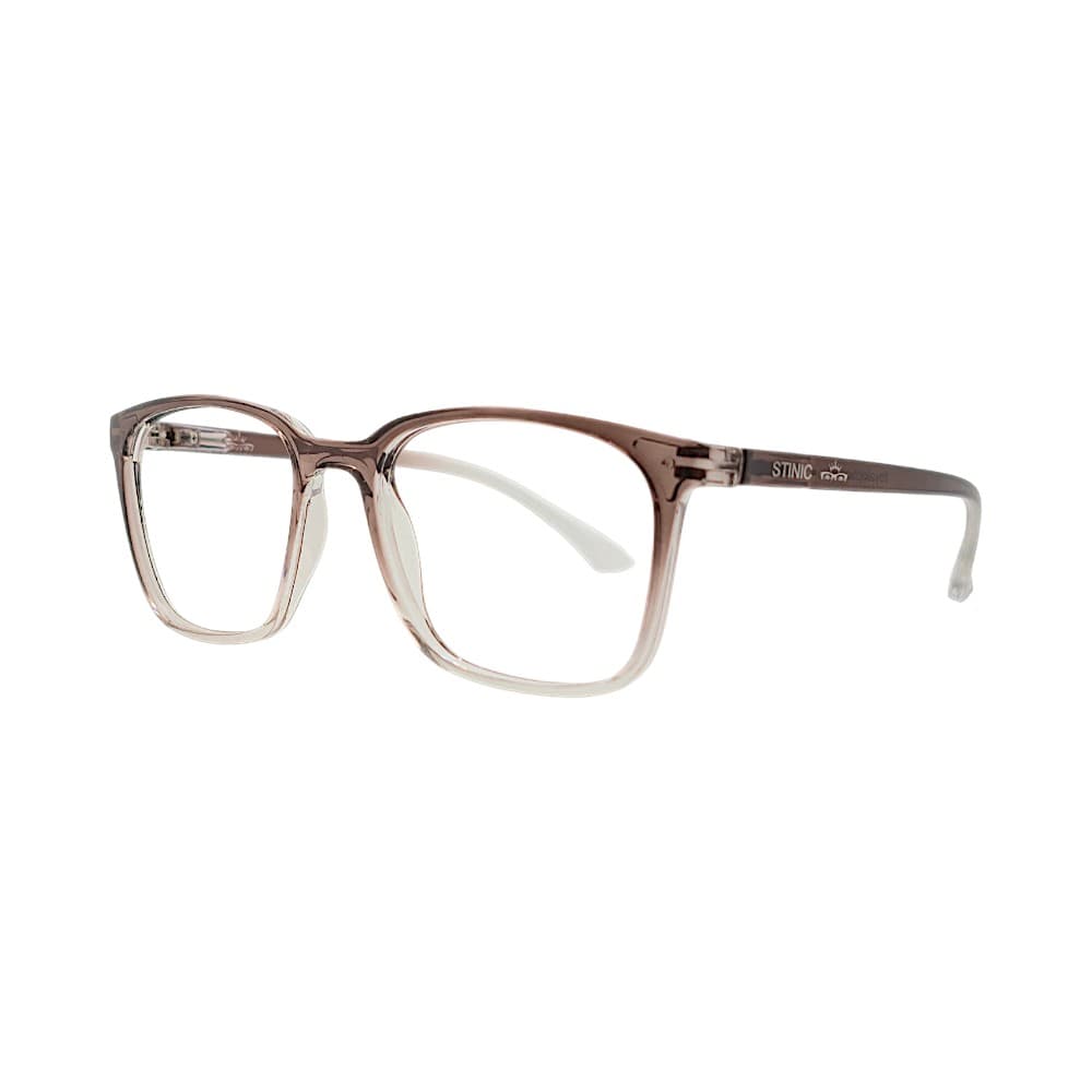 Brown & Transparent Wayfarer Eyewear Frames | Stinic Eyeglasses for Men
