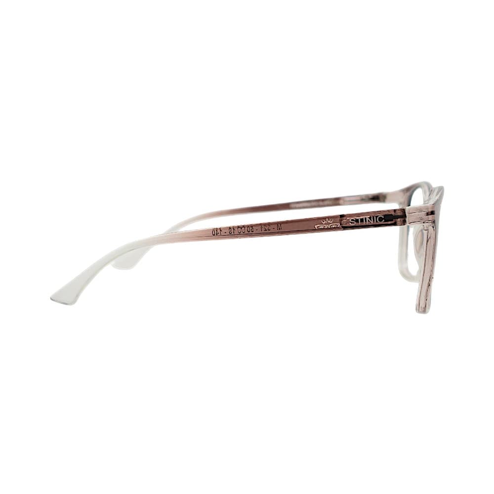 Brown & Transparent Wayfarer Eyewear Frames | Stinic Eyeglasses for Men