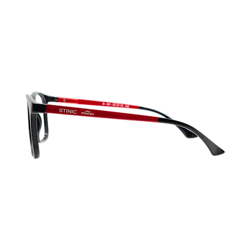 Black & Red Wayfarer Eyewear Frames | Stinic Eyewear for Men