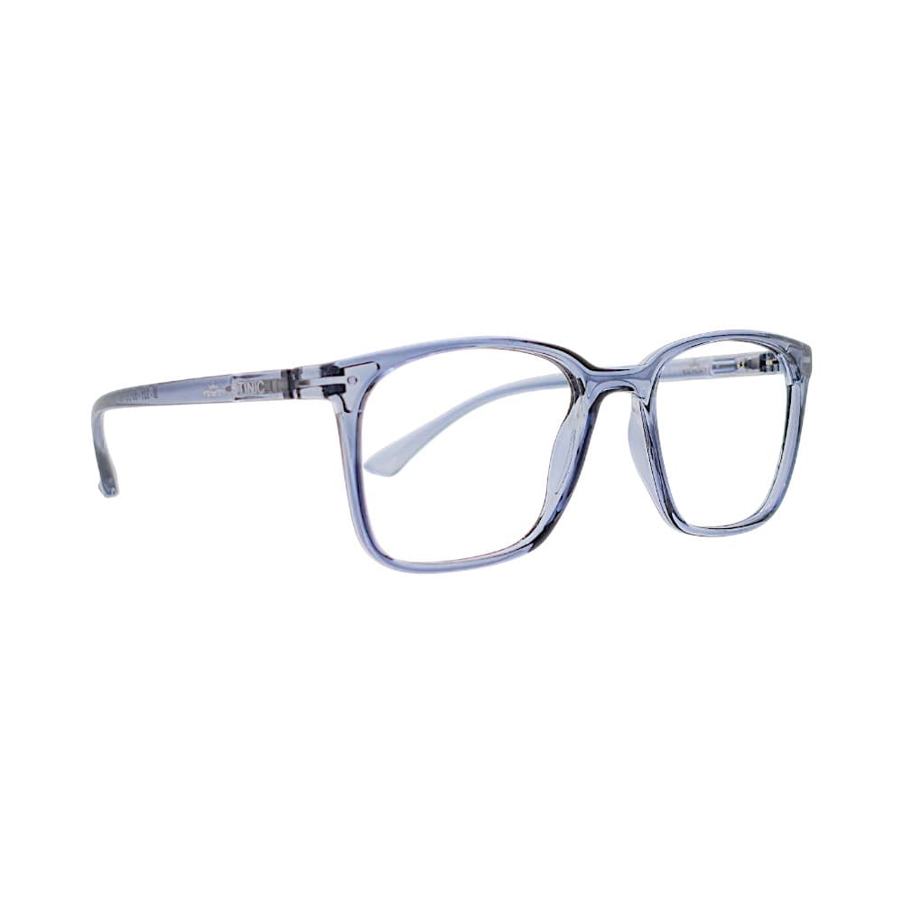 Transparent Dark Grey Wayfarer Eyewear Frames | Stinic Eyeglasses for Men 