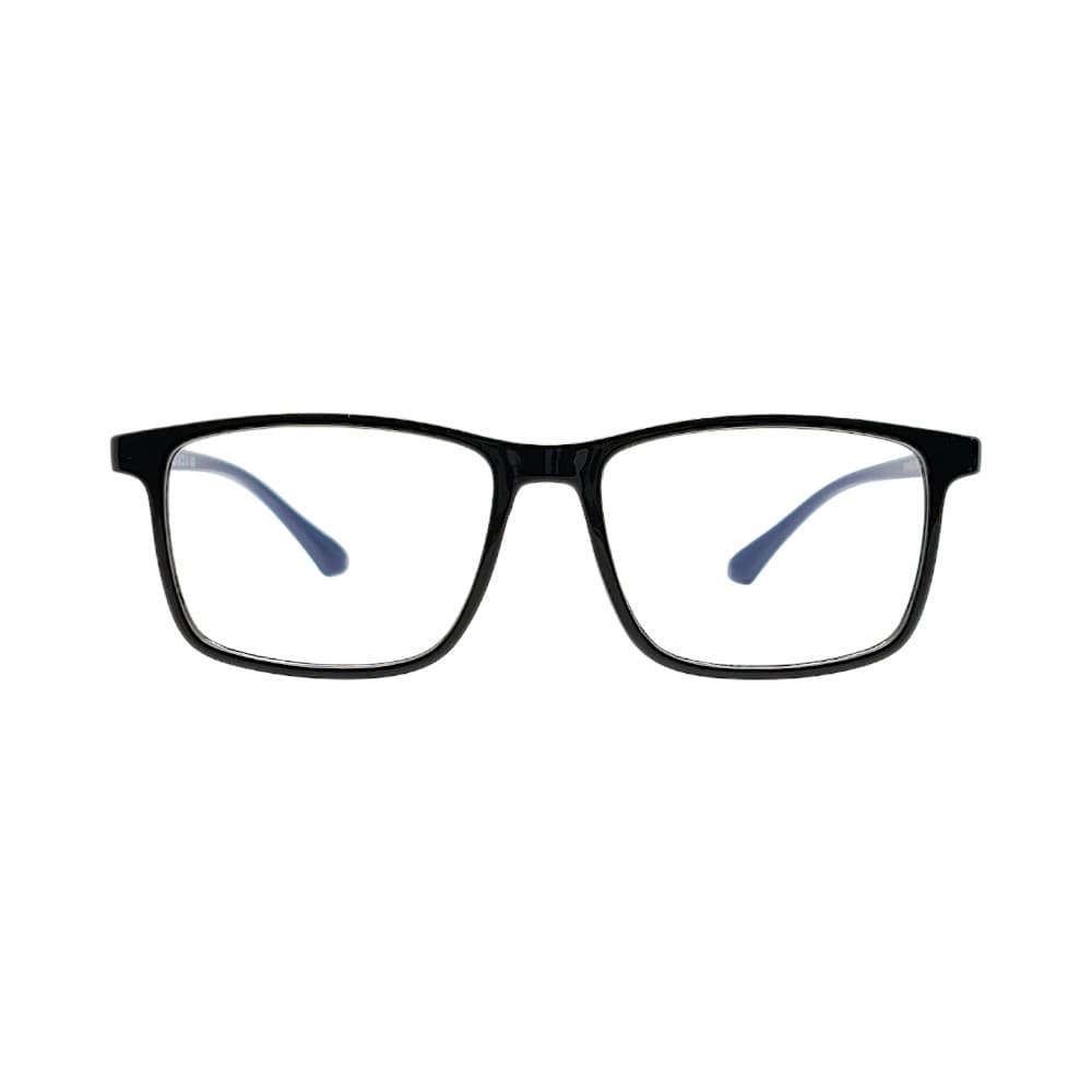 STINIC Rectangular Eyeglasses – Classic Black & Navy Blue Full Rim Optical Frame