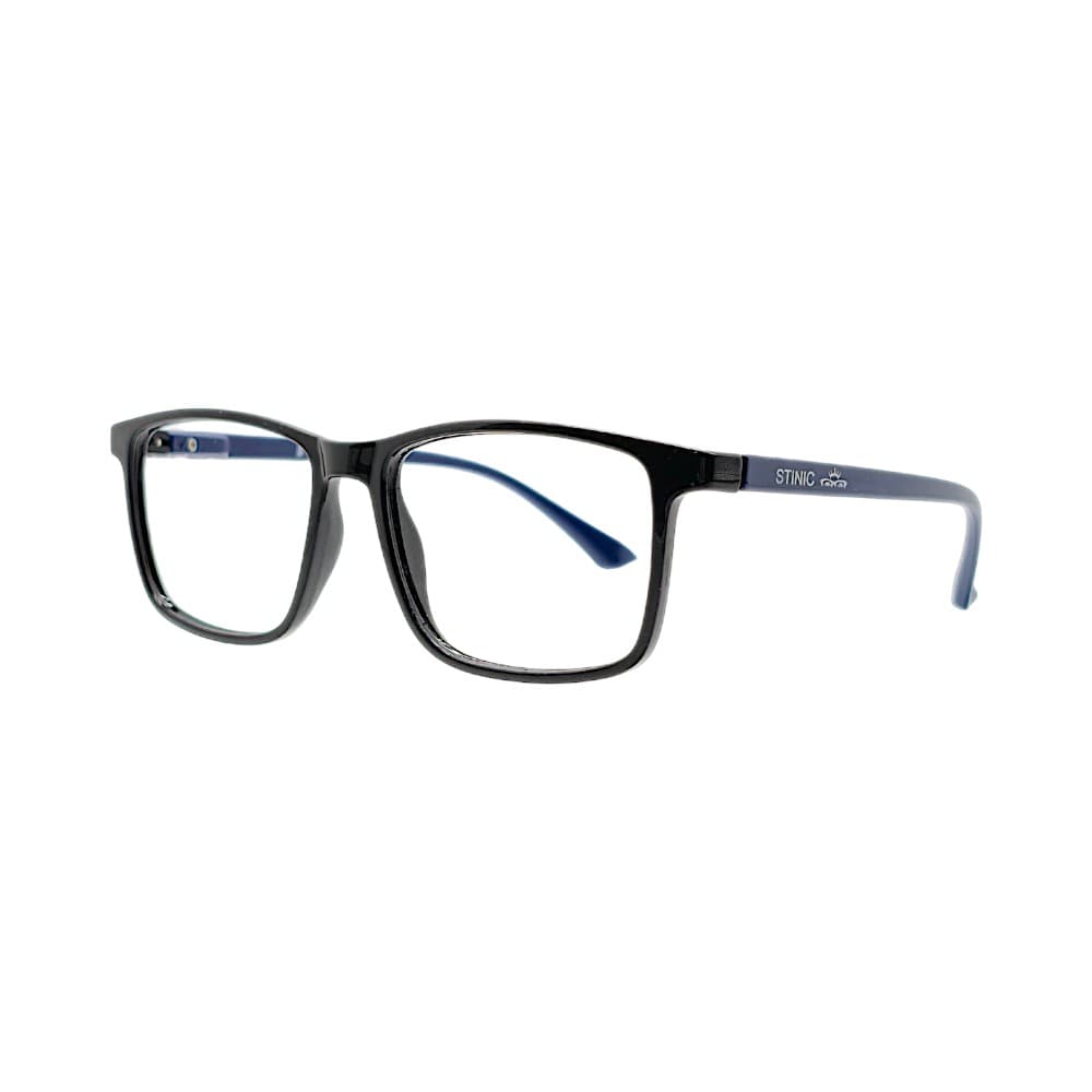 STINIC Rectangular Eyeglasses – Classic Black & Navy Blue Full Rim Optical Frame