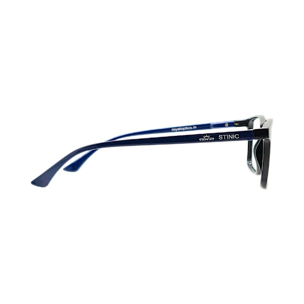 STINIC Rectangular Eyeglasses – Classic Black & Navy Blue Full Rim Optical Frame