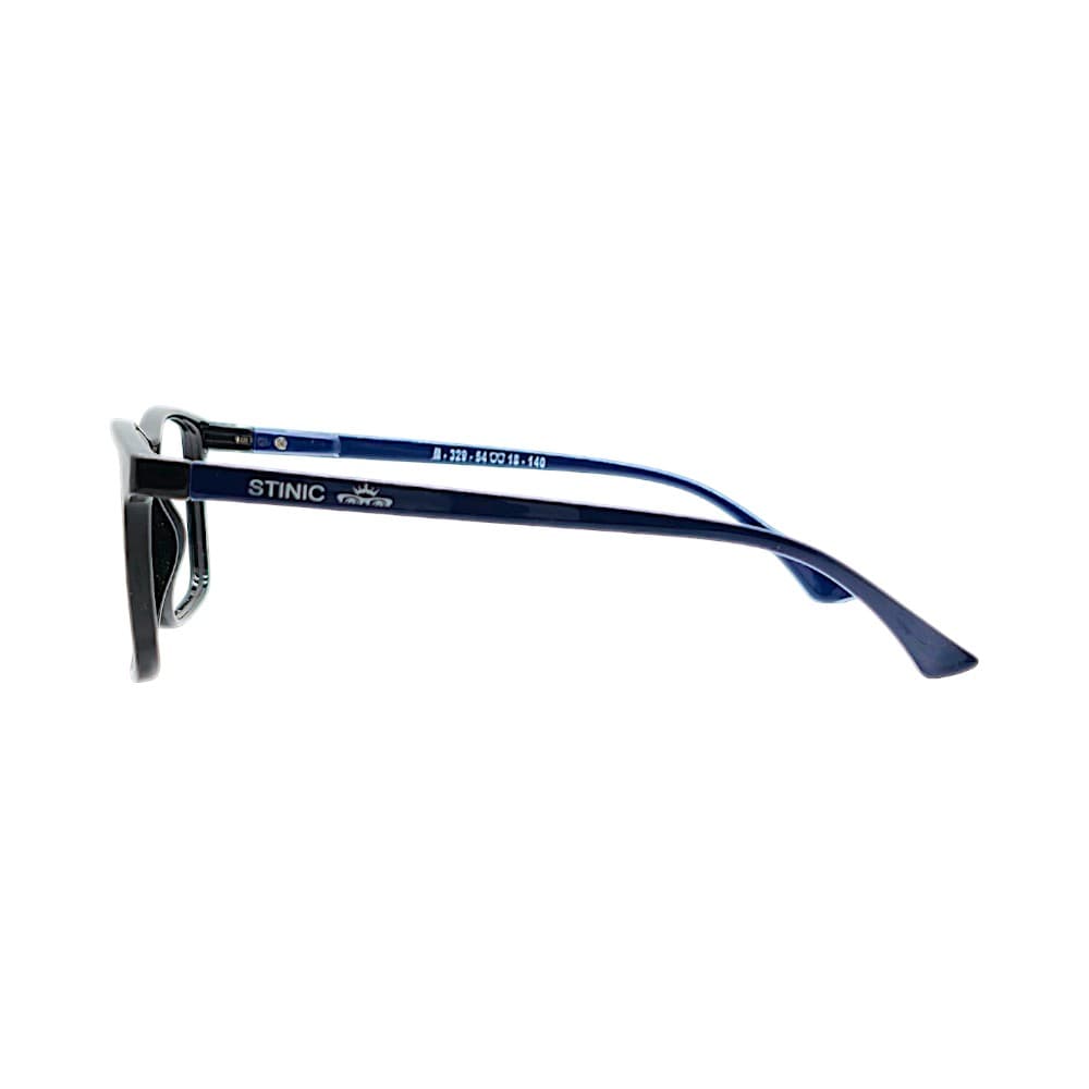 STINIC Rectangular Eyeglasses – Classic Black & Navy Blue Full Rim Optical Frame