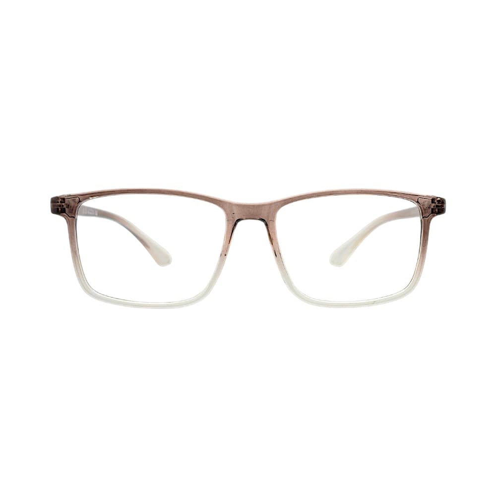 STINIC Eyewear Lightweight Spectacles Gradient Eyeglasses Color Brown to Clear