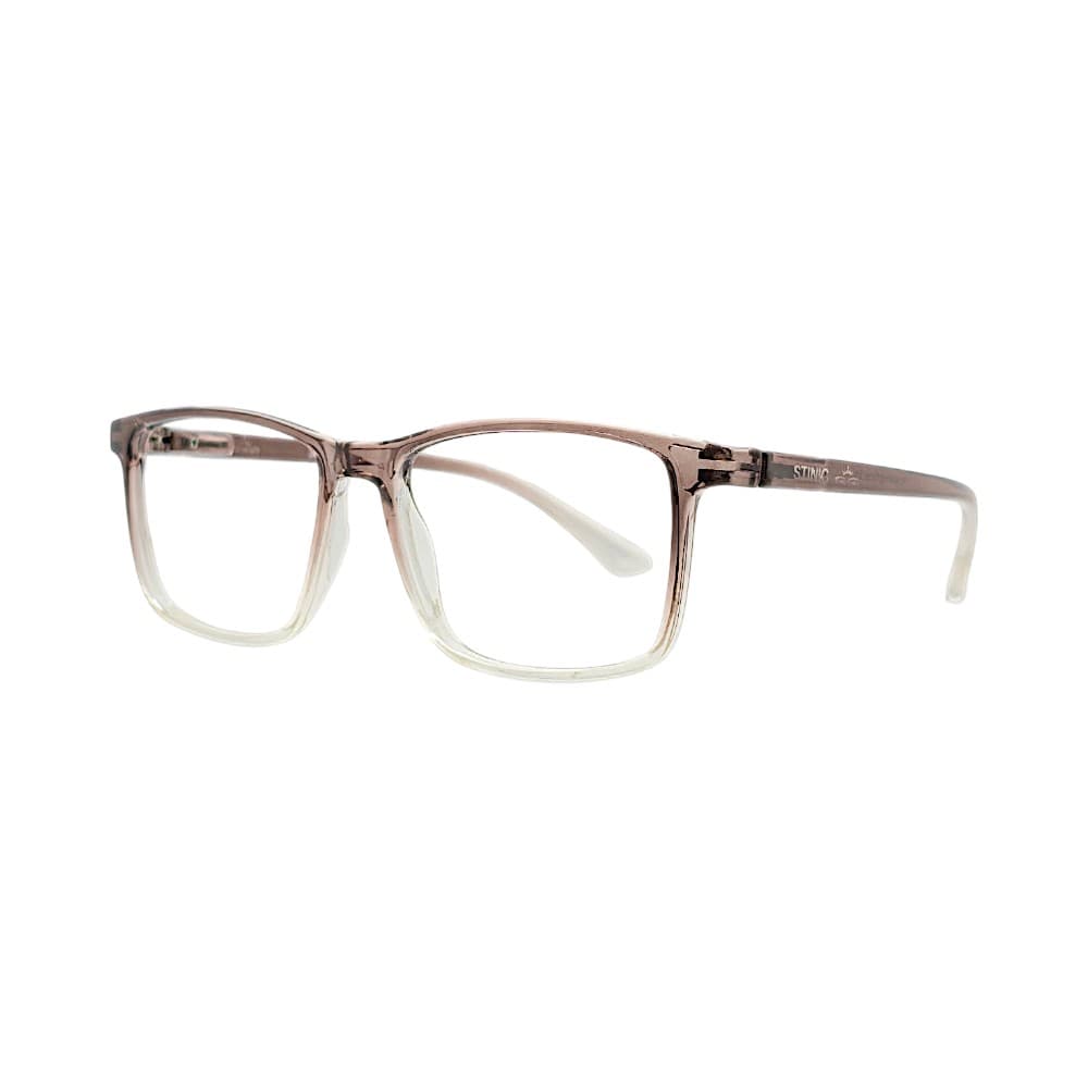 STINIC Eyewear Lightweight Spectacles Gradient Eyeglasses Color Brown to Clear