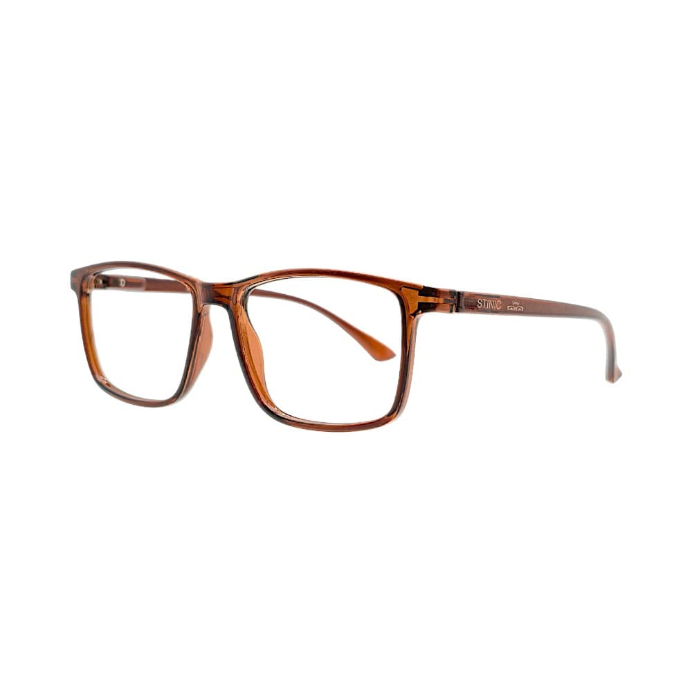 STINIC Brown Translucent Full Rimmed Eyewear Optical Frame 