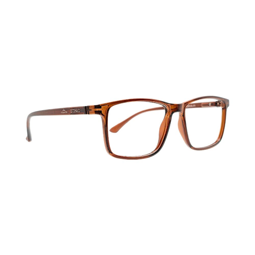 STINIC Brown Translucent Full Rimmed Eyewear Optical Frame 