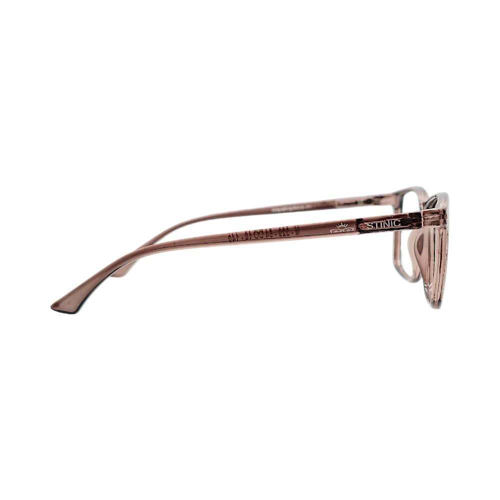 STINIC Eyewear Translucent Brown Glasses Frame | Rectangular Full Rim
