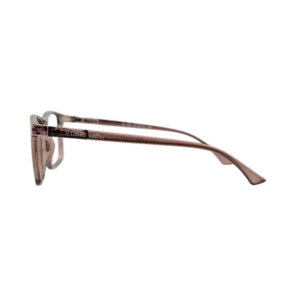 STINIC Eyewear Translucent Brown Glasses Frame | Rectangular Full Rim