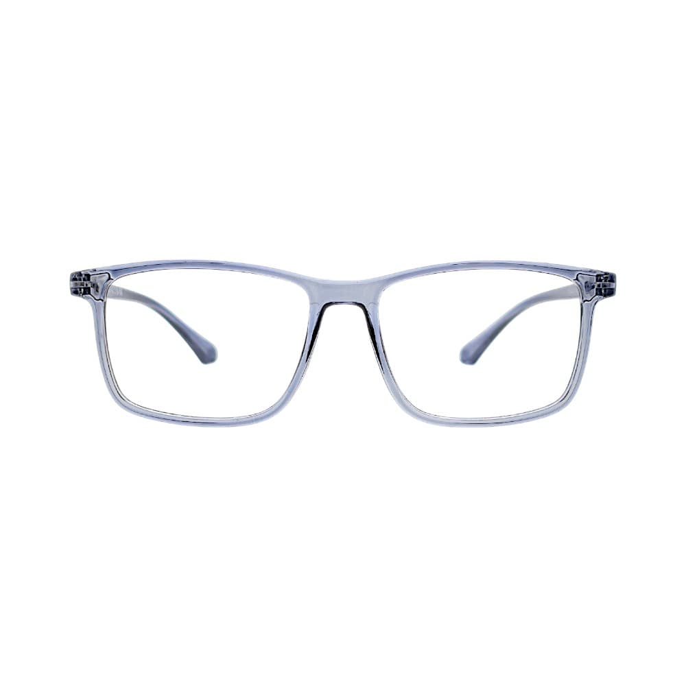 STINIC Eyewear Transparent Dark Grey Rectangular Eyeglasses Frames – Unisex Full-Rim Eyewear 