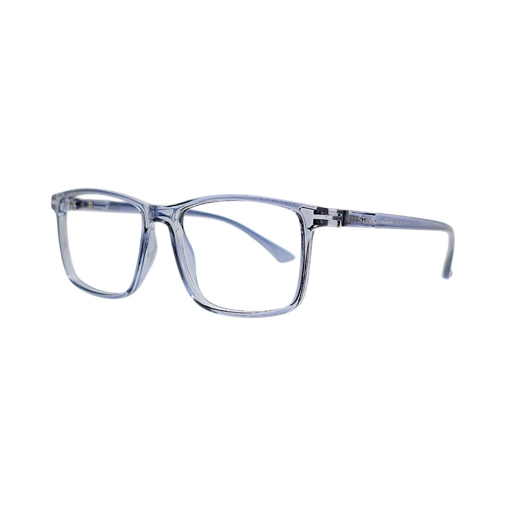 STINIC Eyewear Transparent Dark Grey Rectangular Eyeglasses Frames – Unisex Full-Rim Eyewear 