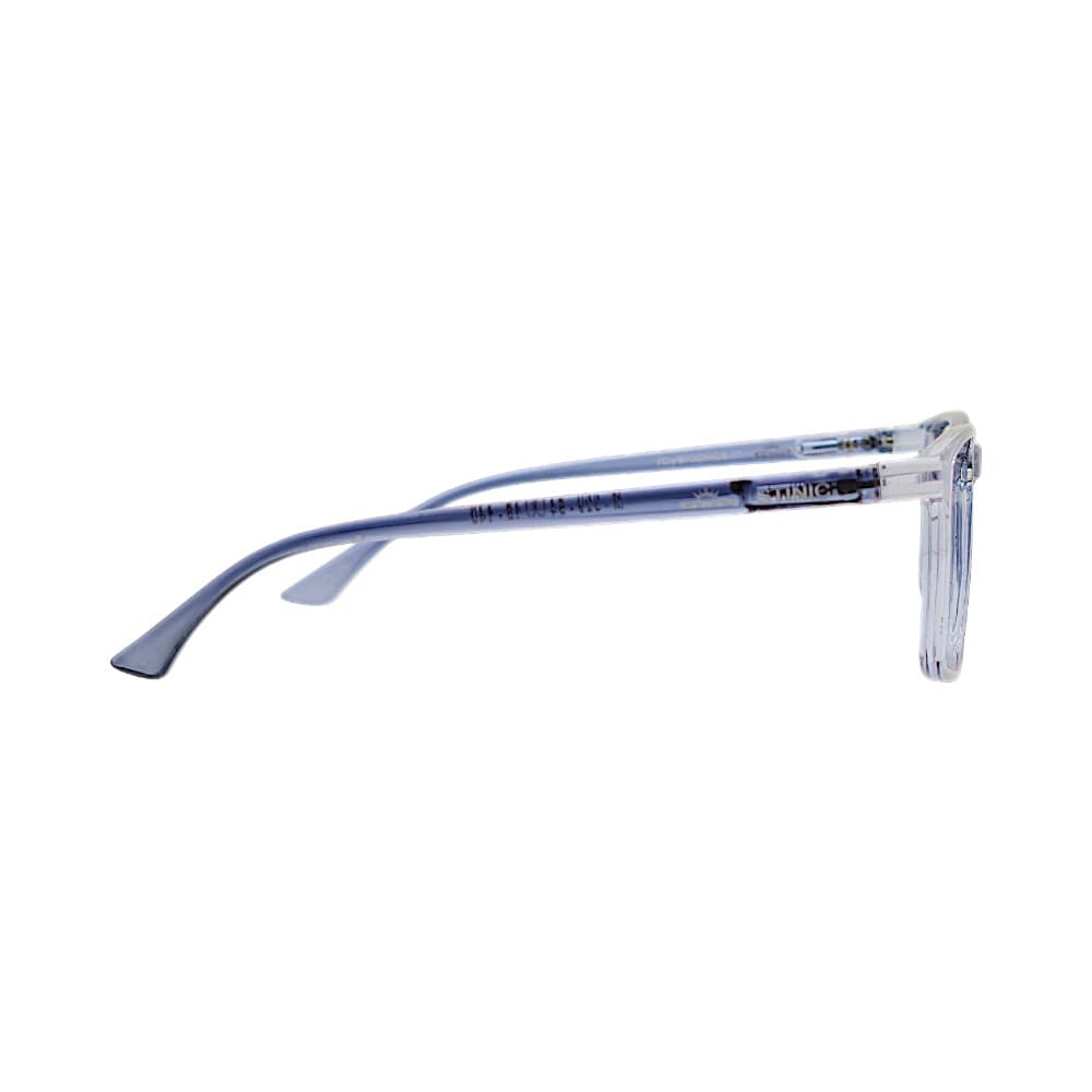 STINIC Eyewear Transparent Dark Grey Rectangular Eyeglasses Frames – Unisex Full-Rim Eyewear 