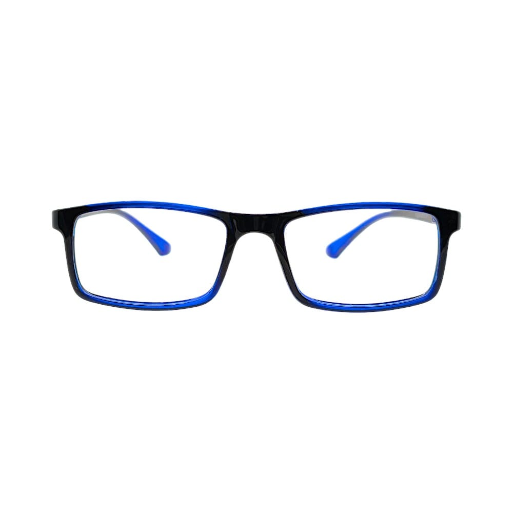 STINIC Classic Rectangle Eyeglass Frame – Black & blue mix