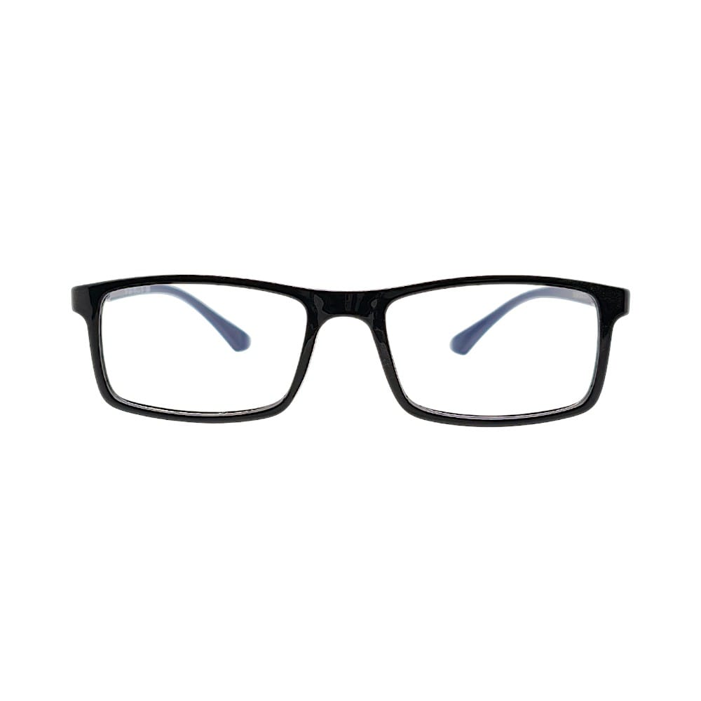 STINIC Classic Rectangle Eyeglass Frame – Black+Navy Blue 