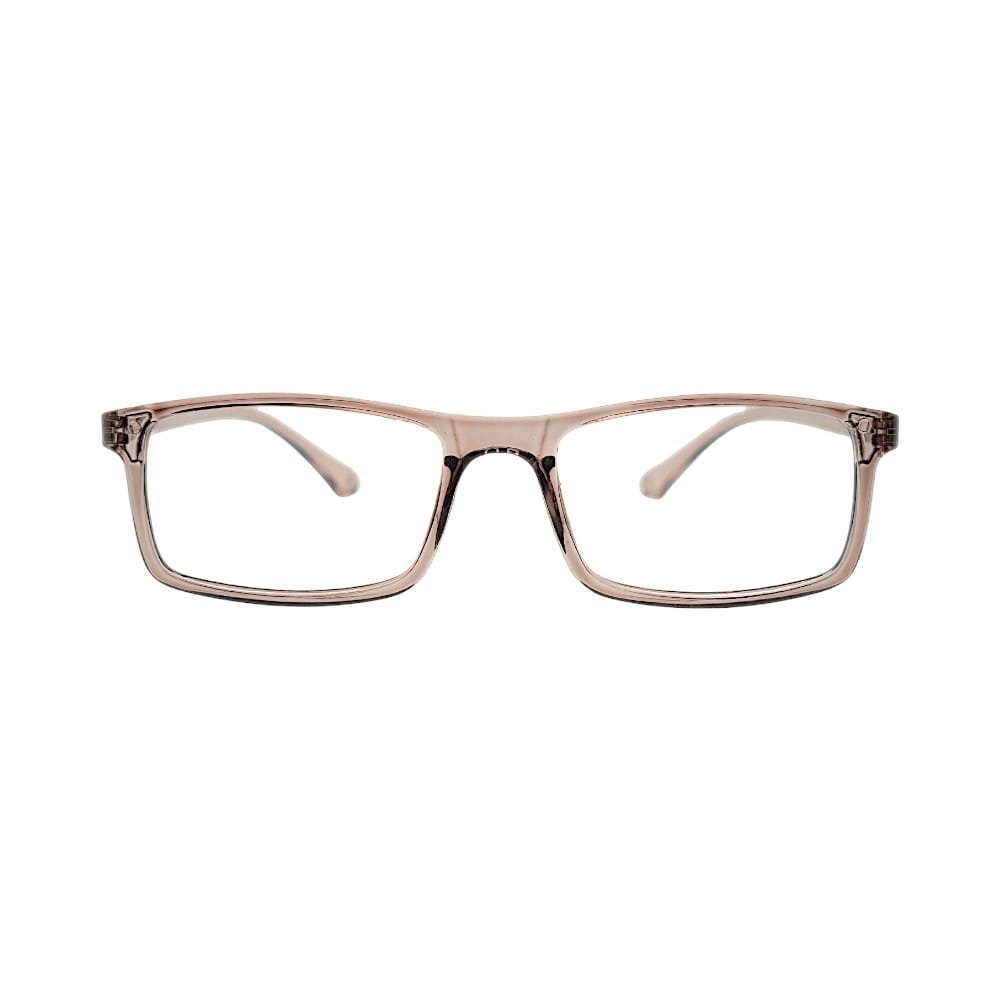 STINIC Classic Rectangle Eyeglass Frame – Crystal Brown