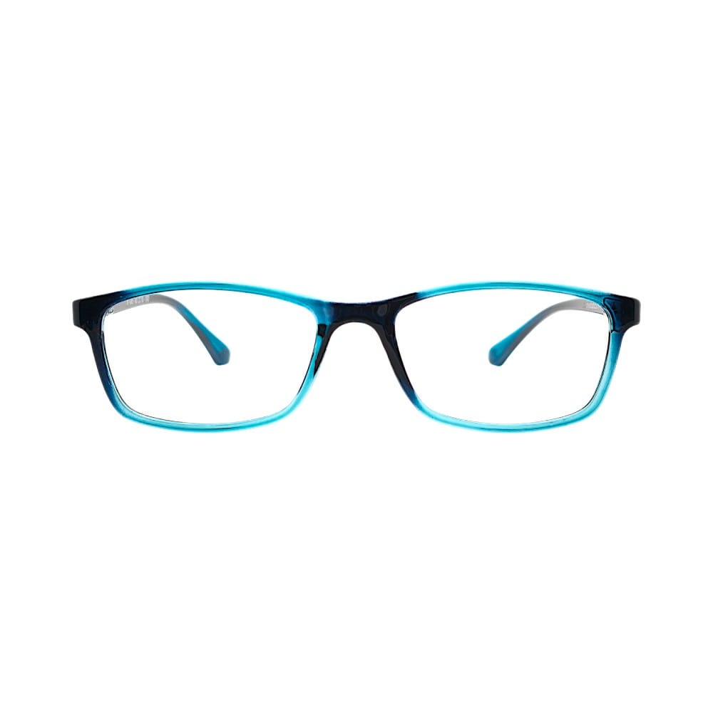 Classic Black & Aqua Mix Full-Rim Rectangular Eyeglasses for Men and Women | STINIC EYEWEAR