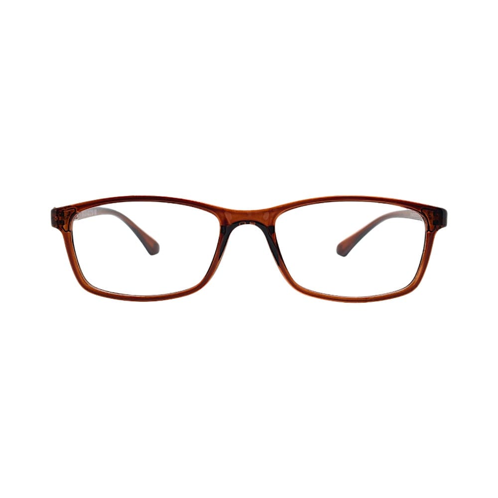 Classic Brown Full-Rim Rectangular Eyeglasses for Men and Women | STINIC EYEWEAR
