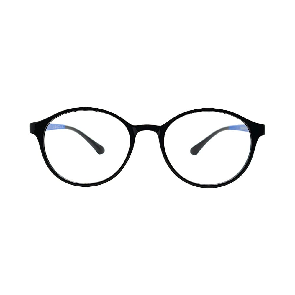 Lightweight Retro Round Blue & Black Optical Frame | Glasses for Teen Girls | STINIC EYEWEAR