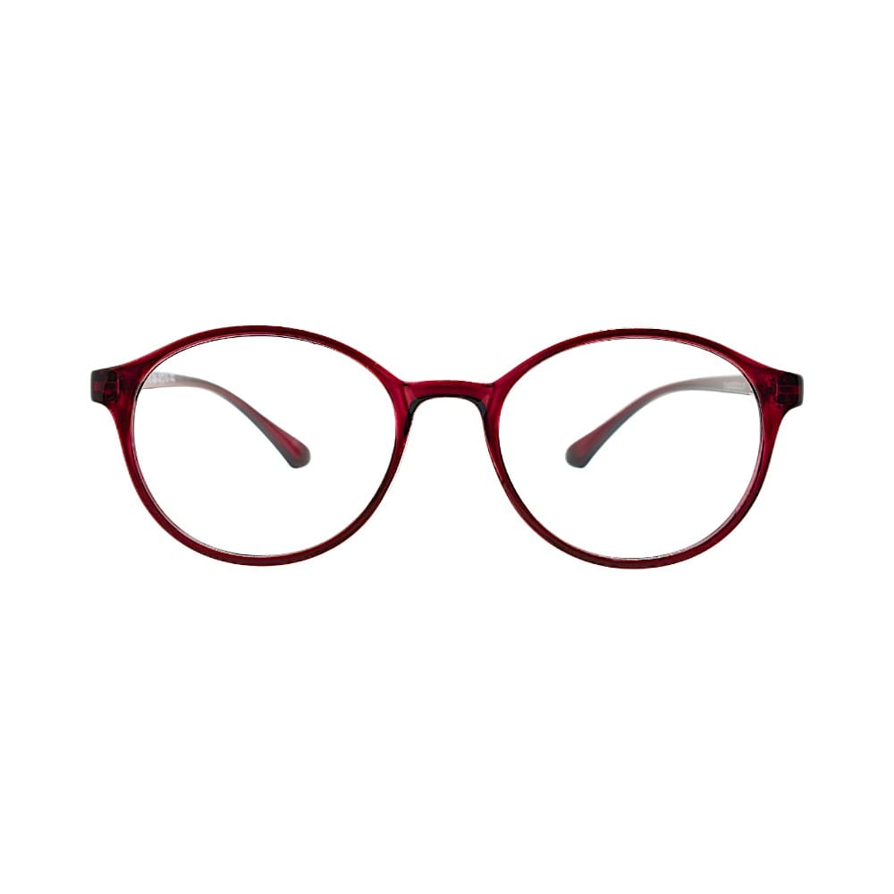 Lightweight Retro Round Optical Frame | Burgundy Everyday Glasses for Teen Girls | STINIC EYEWEAR