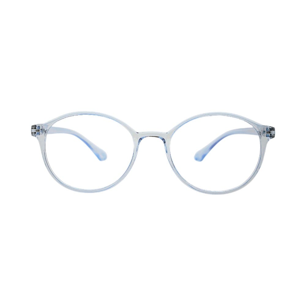Lightweight Retro Round Crystal Blue Optical Frame | Glasses for Teen | STINIC EYEWEAR