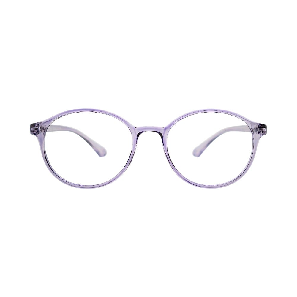 Lightweight Retro Round Crystal Purple Optical Frame | Glasses for Girls | STINIC EYEWEAR