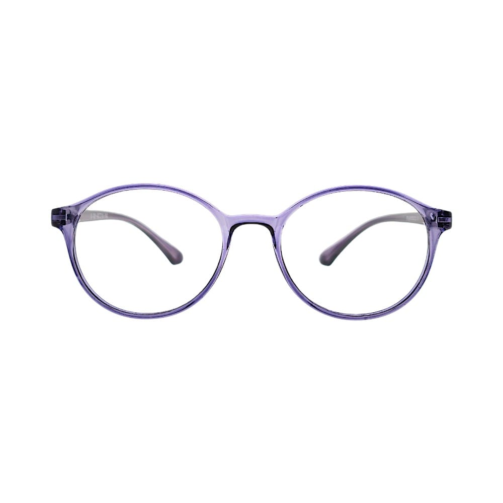 Lightweight Retro Round Translucent Purple Optical Frame | Glasses for Girls | STINIC EYEWEAR