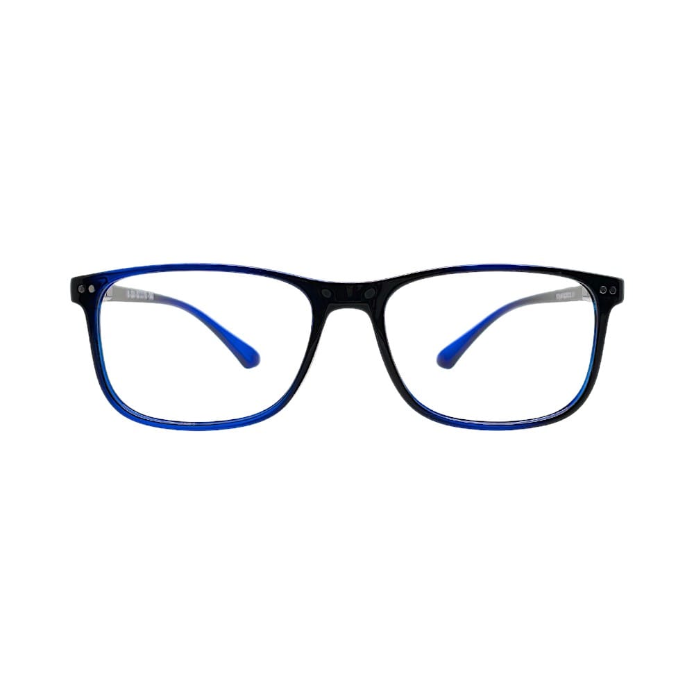Classic Black & Blue Mix Rectangular Full-Rim Frames | Eyeglasses for Men | STINC EYEWEAR