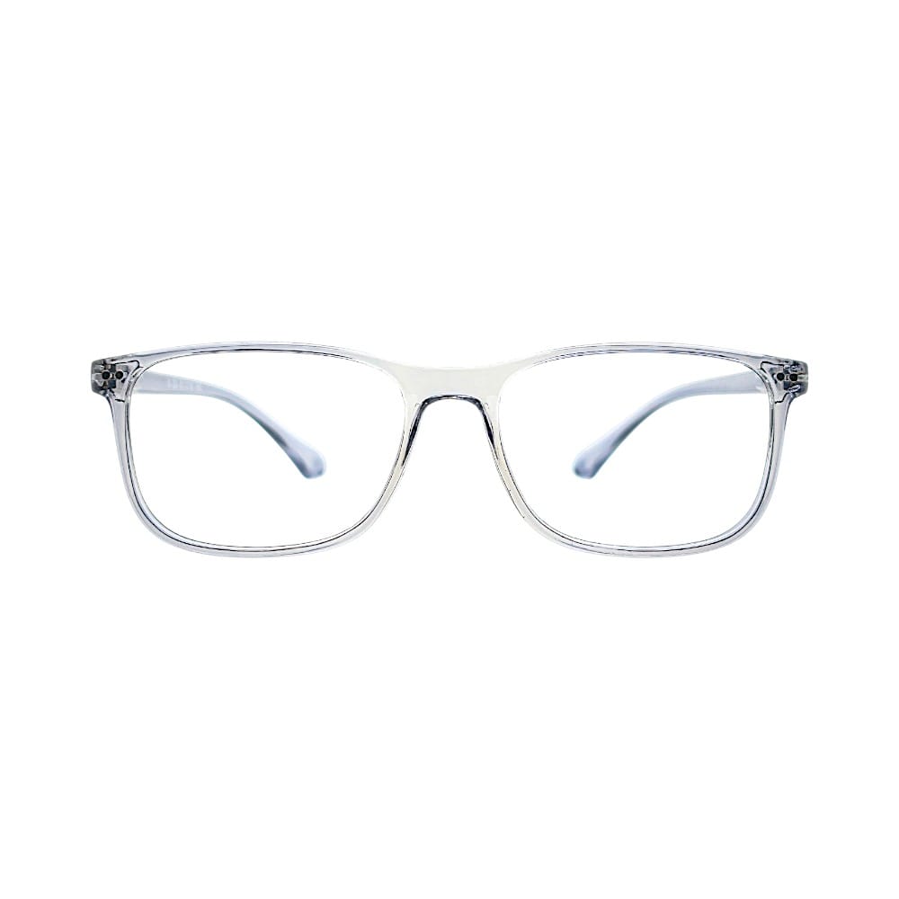 Classic Crystal Grey Rectangular Full-Rim Frames | Eyeglasses for Men | STINIC EYEWEAR