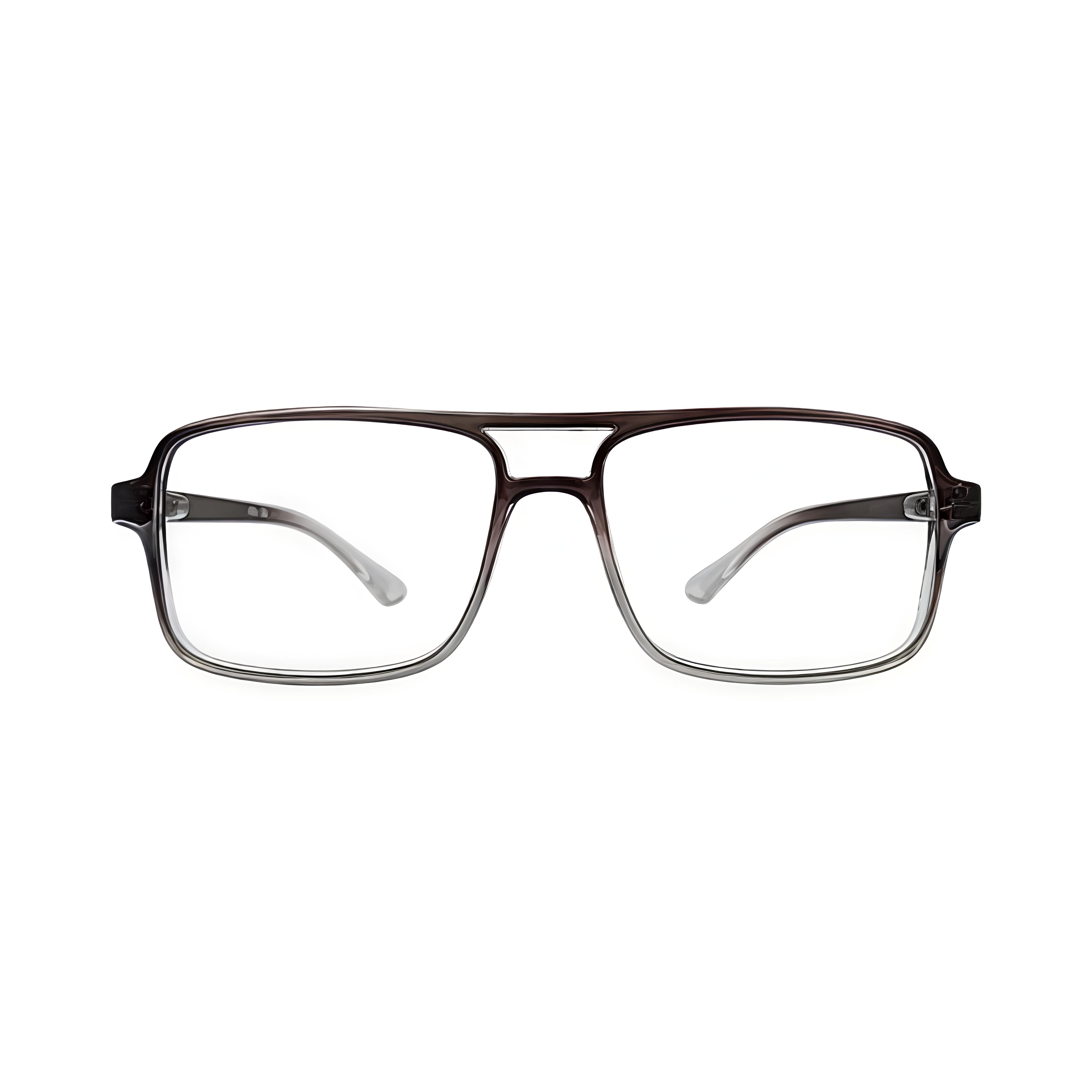 Stinic Eyewear Rectangle Brown & Transparent